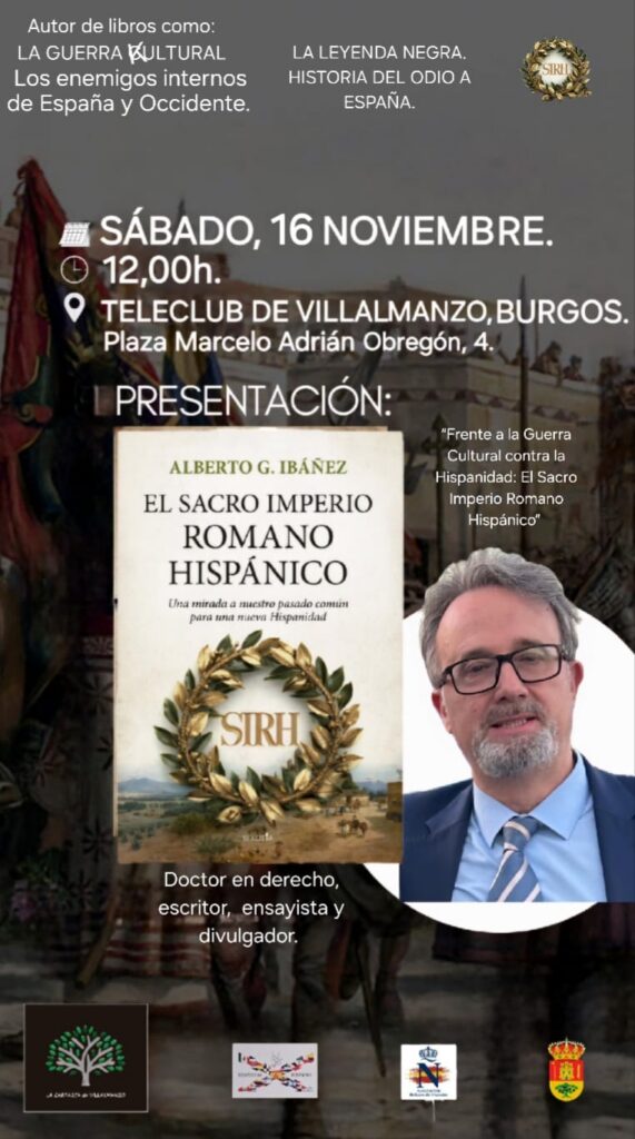Alberto G. Ibáñez presenta su libro SIRH en Villalmanzo. Sigue su lucha contra la leyenda negra